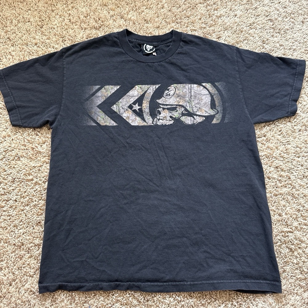 Vintage Metal Mulisha Skull Tee Realtree Camo Y2K Tactical Metal Gear Large